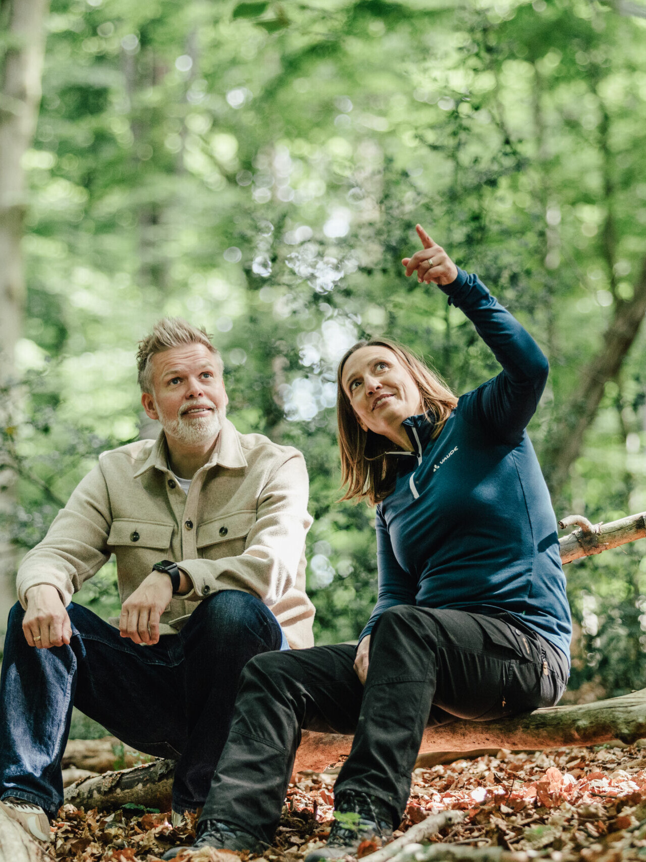 Christiane Kaiser beim Coaching in der Natur mit einem Klienten